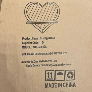 Heart-Shaped Storage Rack